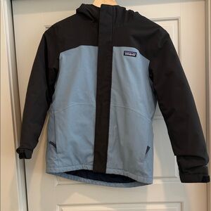 Patagonia Ski Kids M (10) Black and Gray Everyday Ready Winter Jacket 🎿